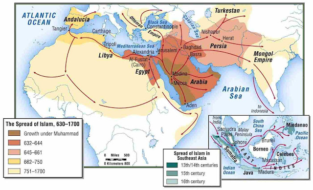 how did the spread of muslim empire affect trade