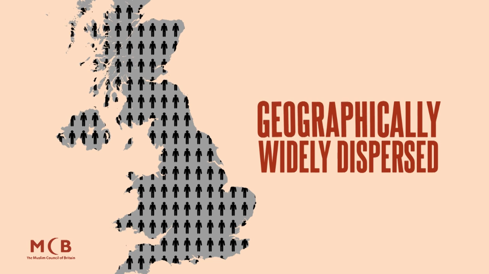 widely dispersed