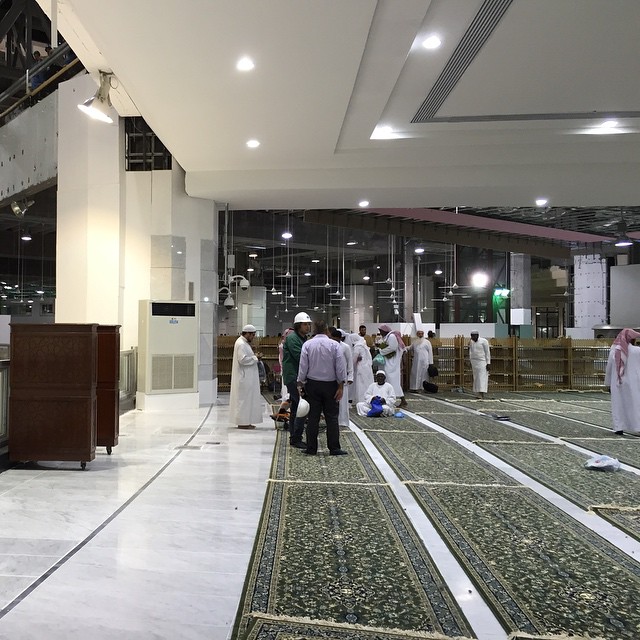 This is the Place the Imam Stands to Lead Taraweeh at the Masjid Al