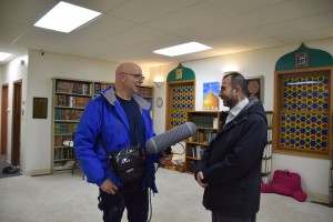 Mother Mosque, Imam Taha Tawil being interviewed by Producer Adam Fowler